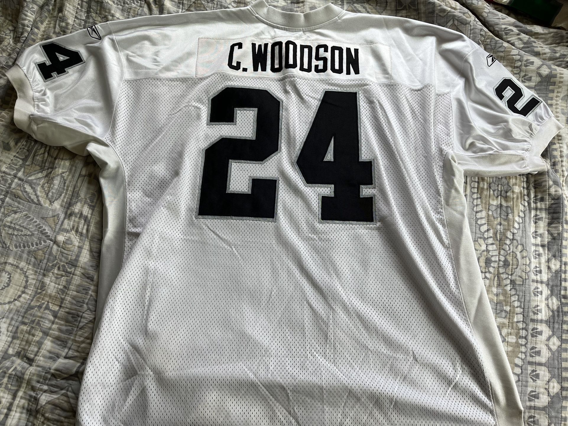 Charles Woodson Oakland raider authentic jersey