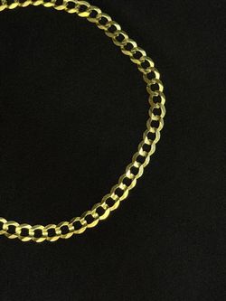 14 k gold cuban link chain