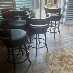 leather chair 4 set
