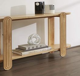 FUR0046 Adler Blonde Wood Console Table