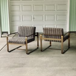Pair of Modern Designer Occasional Chairs by Alder & Tweed
