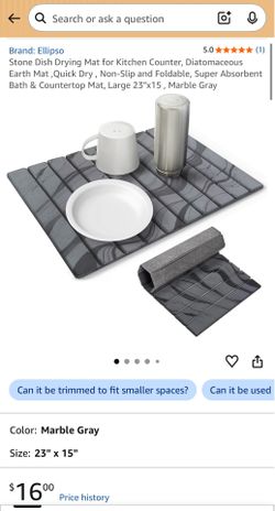 Gray Dish Drying Stone