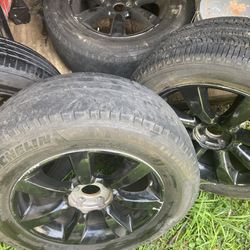 22’ Black Rims/Tires $200