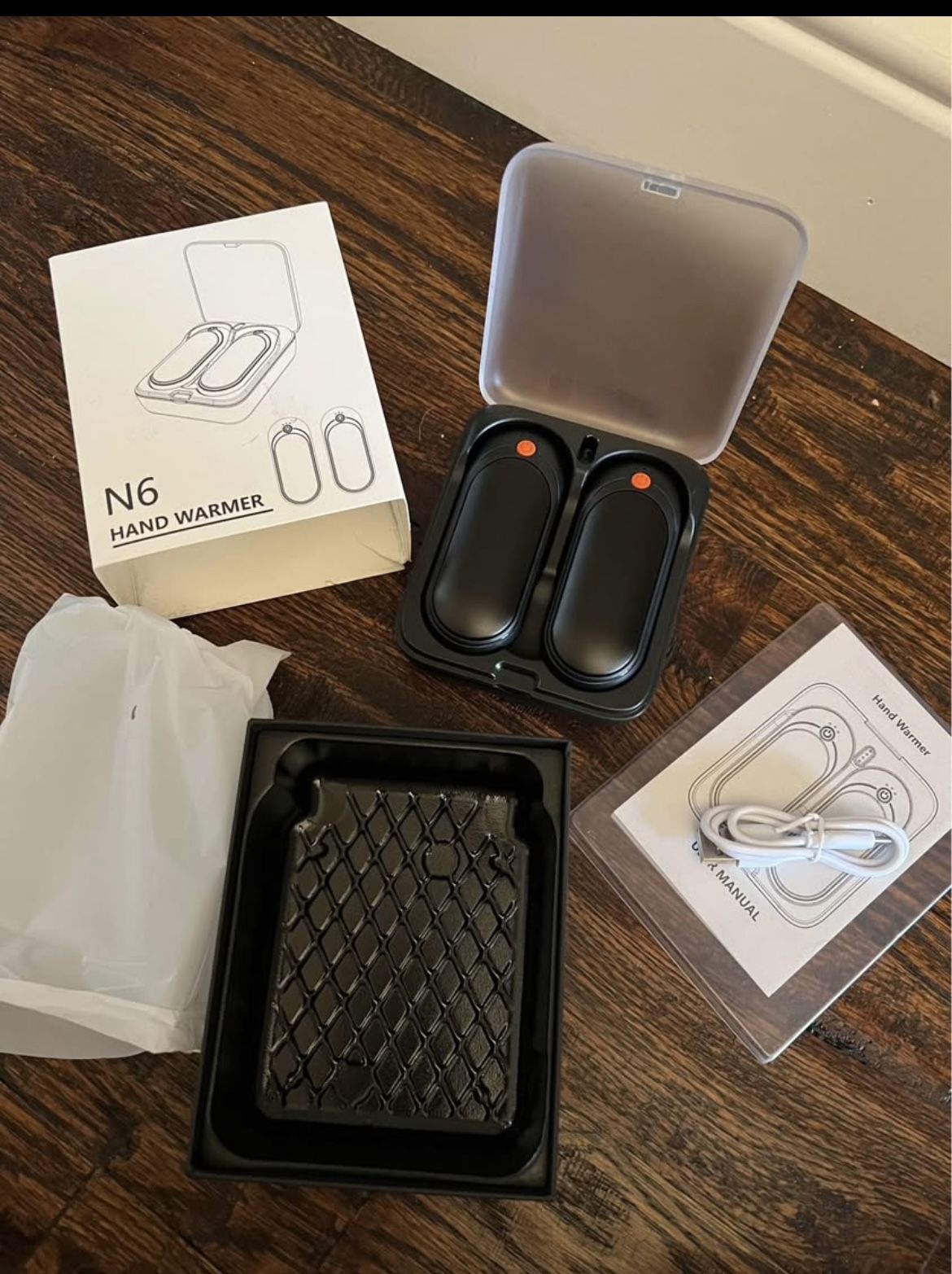 Brand New AI Hand Warmers Rechargeable 2 Packs With Charging Case