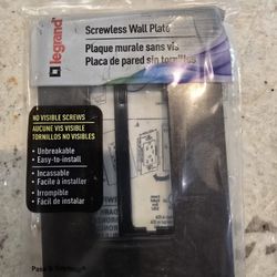 DARK BROWN SCREWLESS WALL PLATE