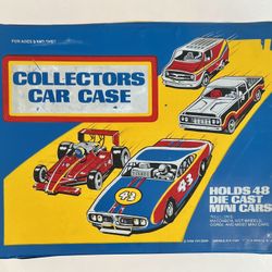 Vintage Tara Toy Corp. K48 Collectors Car Case Holds 48 Die Cast Cars W/Trays