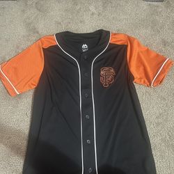 Majestic Giants MLB Jersey Sz M Orange/Black 