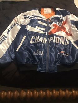 Brand new patriots satin six time Super Bowl champion jacket