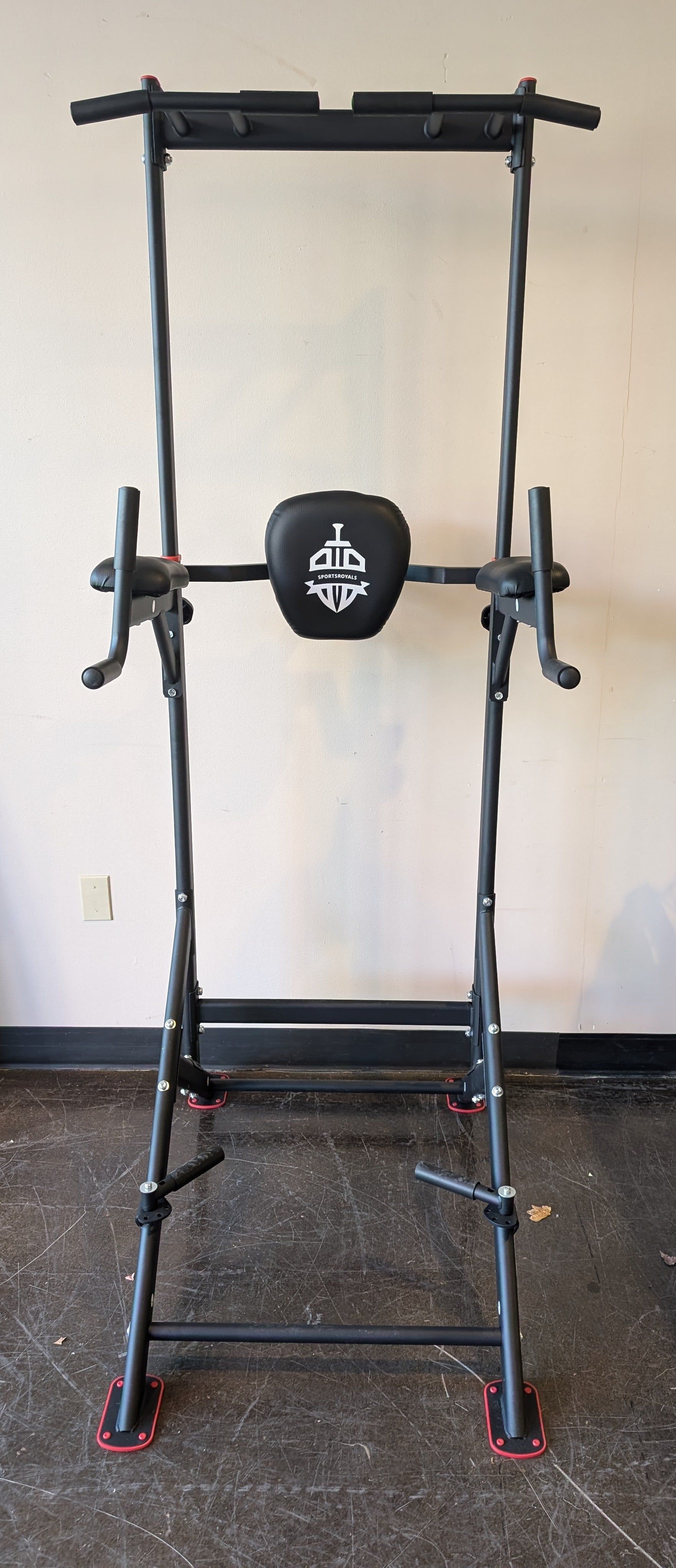 SPORTSROYALS FLYBIRD Adjustable Power Tower Dip Station with Bench