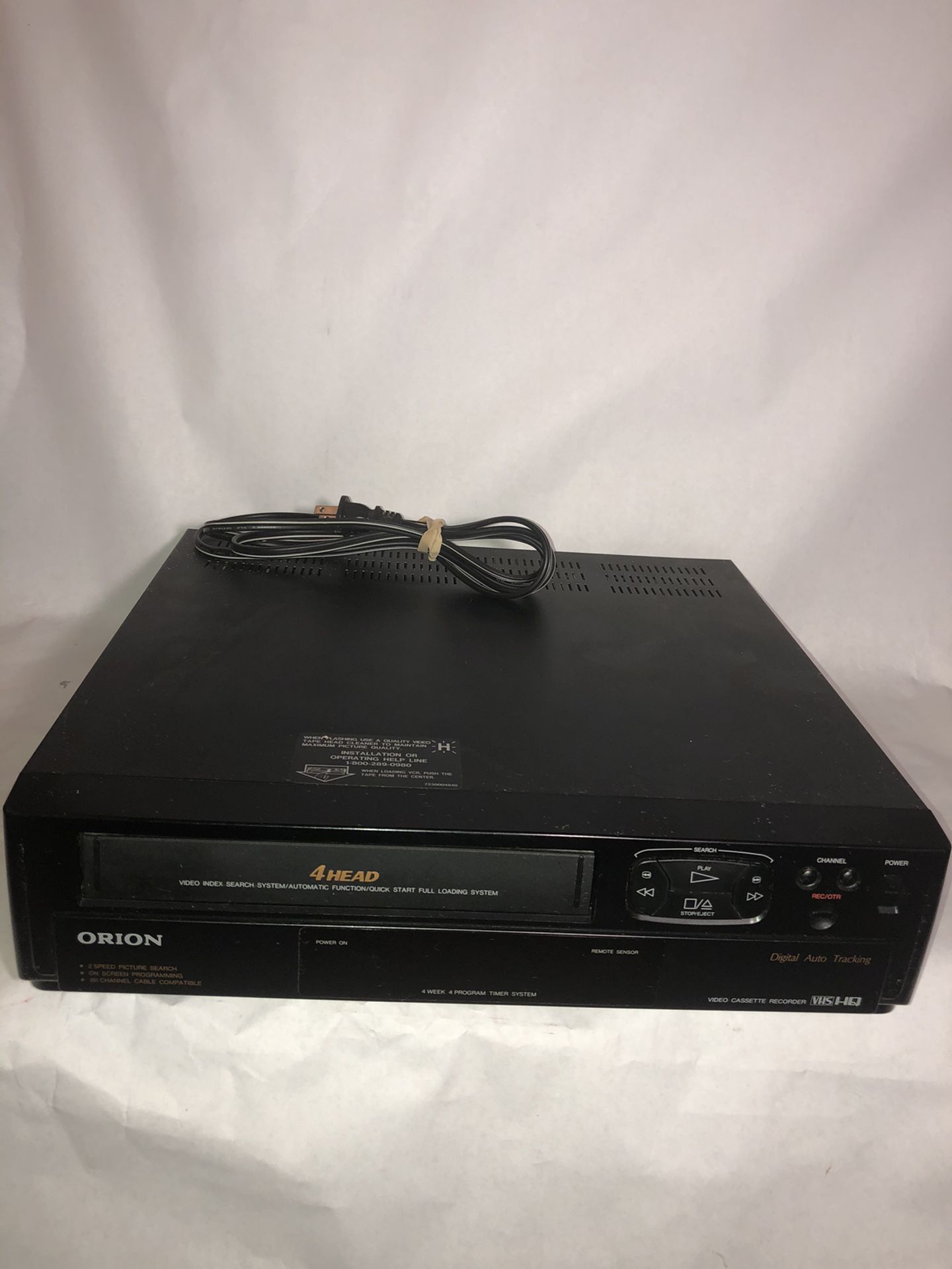 Orion VCR VHS Tape Player Recorder Home Video VRO400- Tested Working -No Remote