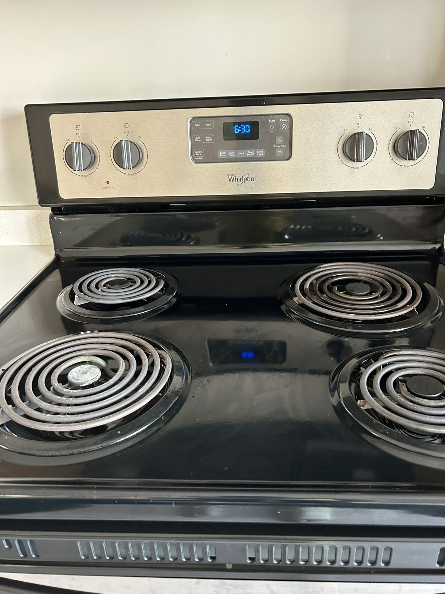Stainless Steel Whirlpool Electric Stove