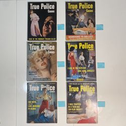 Vintage 4 True police cases magazines