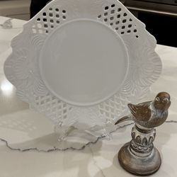 Porcelain White Lace Plate 