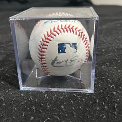 Baseball Signed By Aaron Nola #27 & Cole Hamels 2009 NL Championship ring