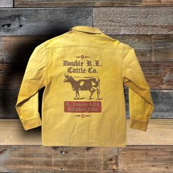 **RARE**  RALPH LAUREN COUNTRY  “DOUBLE RL CATTLE CO.”  CHORE COAT- SIZE MEDIUM