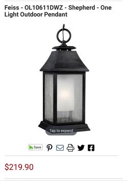 Pendant light exterior