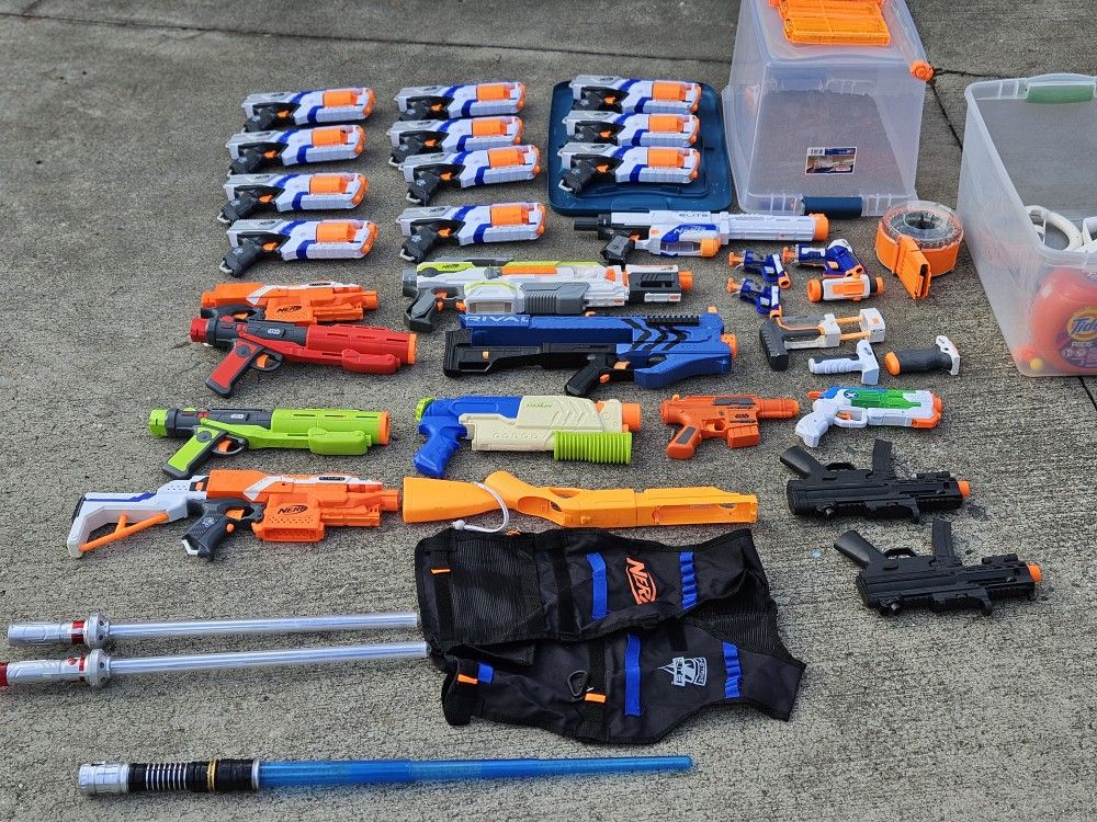 Nerf Guns And More 38 Items