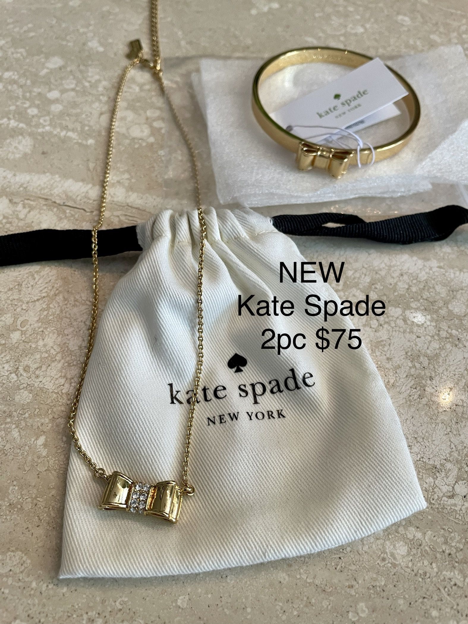 New Kate Spade Necklace & Bracelet