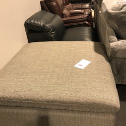 Oversized Ottoman- Tan Color