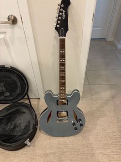 Epiphone Dave Grohl DG-335 Semi-hollowbody Electric Guitar - Pelham Blue