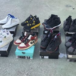 9 Vintage Jordan Pairs For Restoration Only!