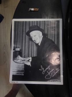 Jimmy Durante Signed Photo Del Mar 1976