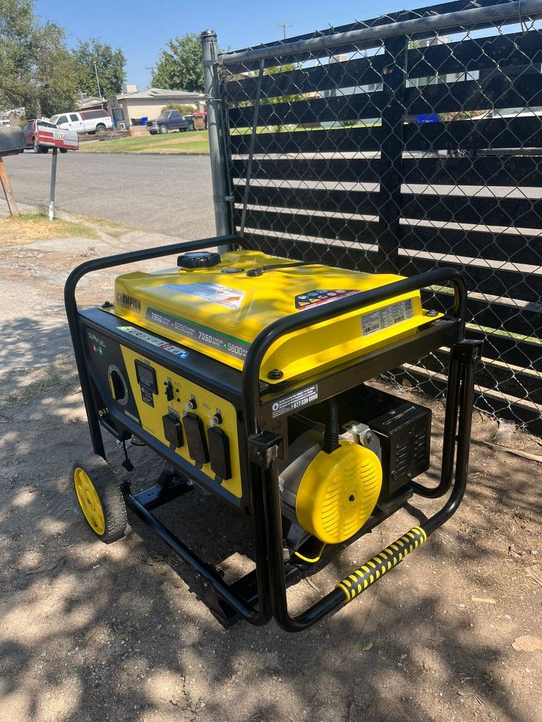 Champion Power Equipment
7850/6250-Watt Recoil Start Gasoline and Propane Powered Dual Fuel Portable Generator with CO Shield