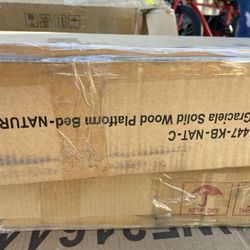 Wood Platform Bed Queen 