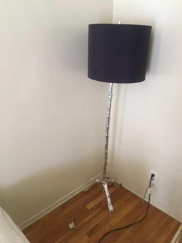 Standing Floor Lamp for sale with slightly cracked shade! I have two
