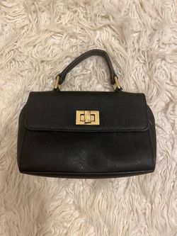 Black luxurious handbag