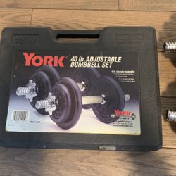 York 40-lb Dumbbell Set