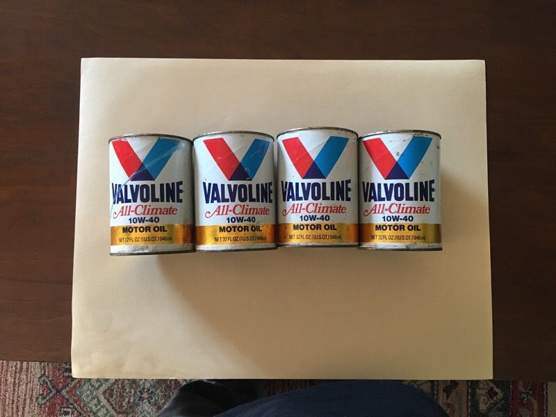 Vintage Valvoline oil cans
