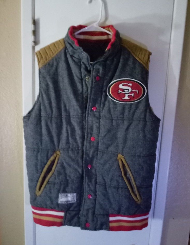 49ers Reversible Vest Size L