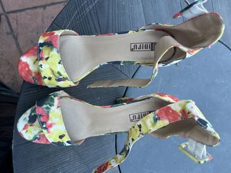 floral heels