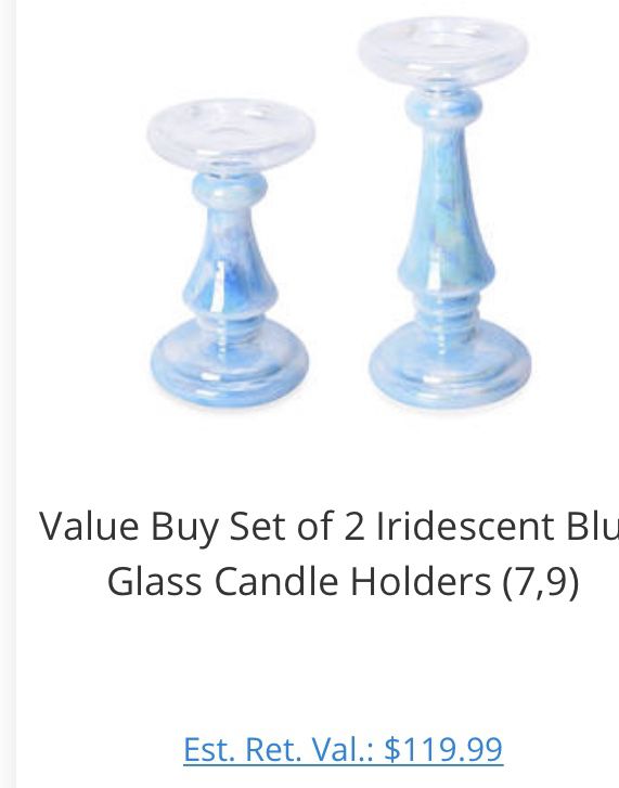 Glass candle holders beautiful