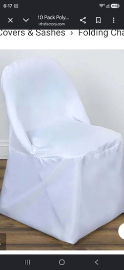 Chair covers, white.