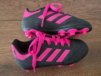 NEW Adidas Goletto VI FG J Kids Soccer Cleats Sz 10 Black Pink G26368