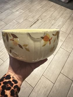 Antique Hall Autumn Leaf Bowl
