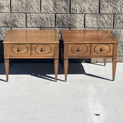 matching Mersman mid century end tables
