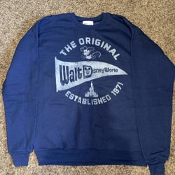 The Original Walt Disney World Mickey Mouse Park Sweatshirt Navy