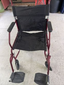 A Red Wheelchair