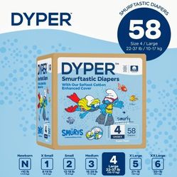 DYPER Smurftastic Diapers Size 4

57ct