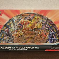 Pokemon Blaziken & Volcanion EX Premium Collection Box