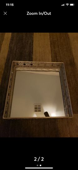 Square Mirror Tray 