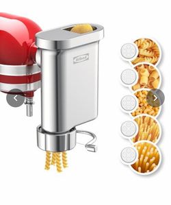 Metal gourmet pasta attachments