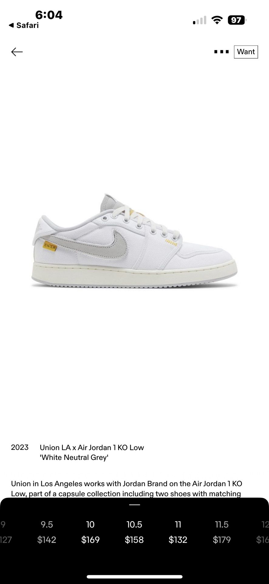 Air Jordan Union LA 1 X Low Ajko
