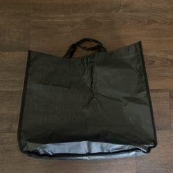 LULULEMON Reusable Logo Tote Shopping Bag All Black 15.5" X 14" X 6.5"