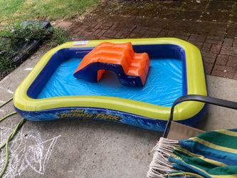 Kiddie pool and slide