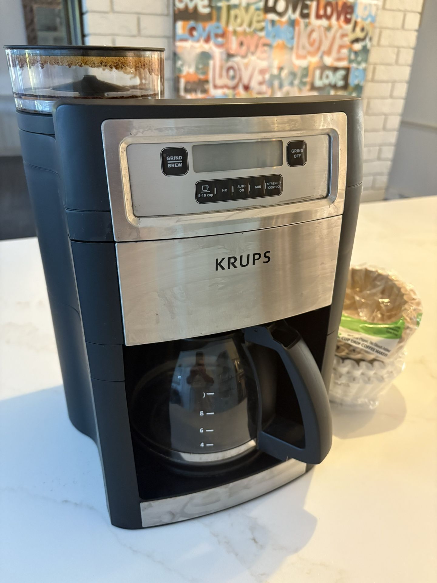 KRUPS 10-Cup Grind n Brew Coffee Maker