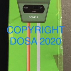 SONKIR 3-In-1 Soil Moisture Light/PH Tester, MS02